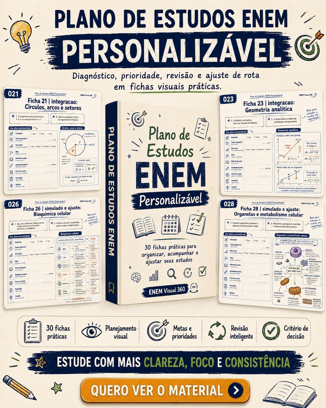Plano de Estudos ENEM Personalizável